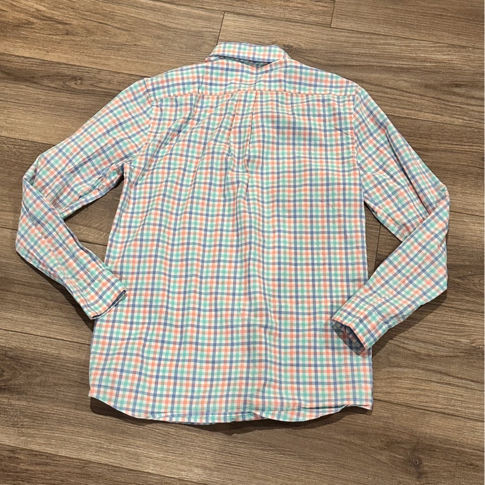 Vineyard Vines Boys XL 18 Multicolor Checkered Shirt - Picture 3 of 6